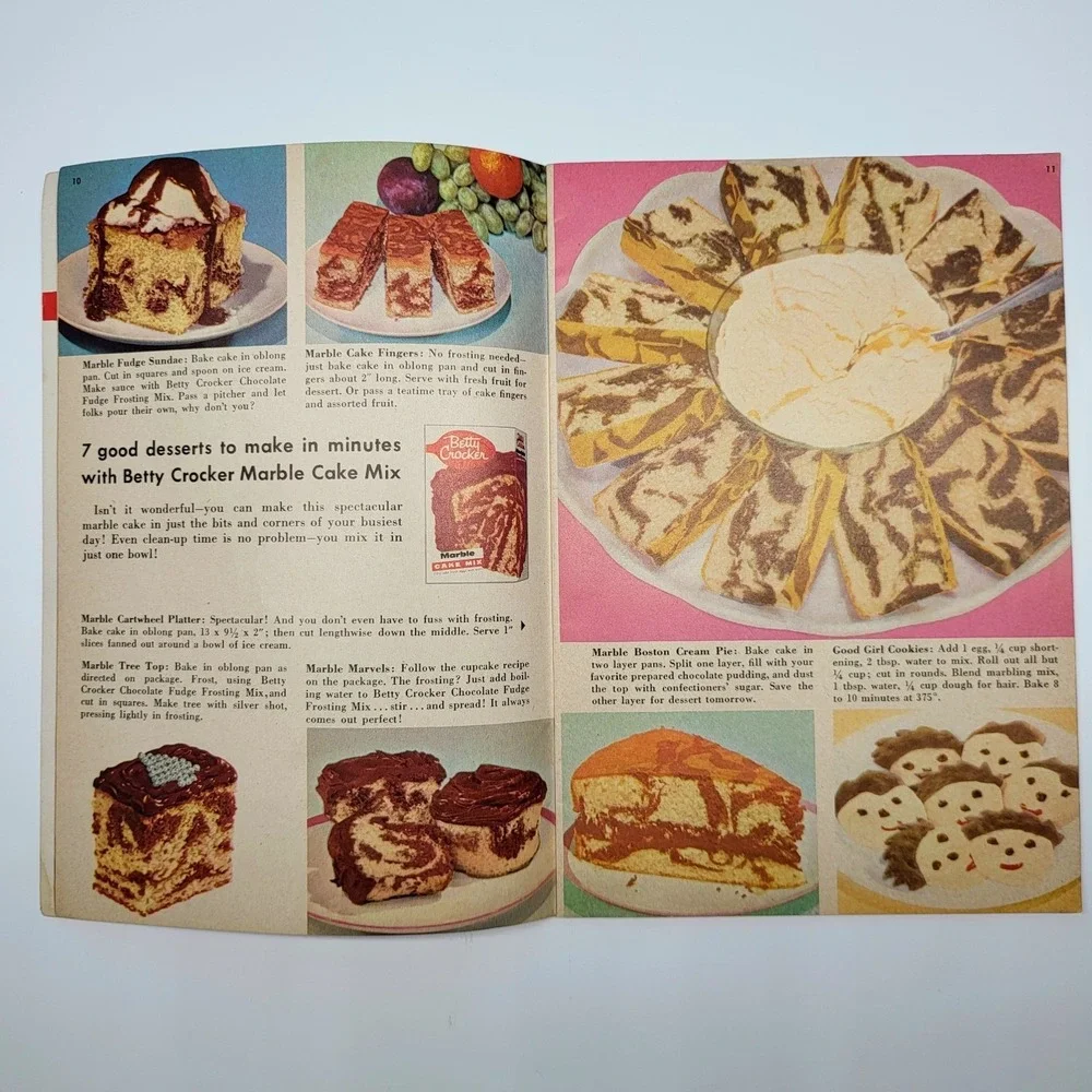 Betty Crocker How To Have‎ The Most Fun With Cake Mixes Recipe Booklet 1950s VTG